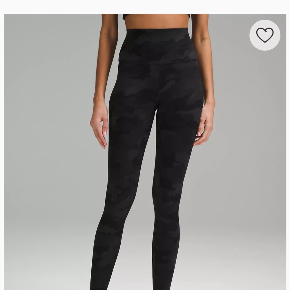Lululemon - Align High Rise - Black Camo